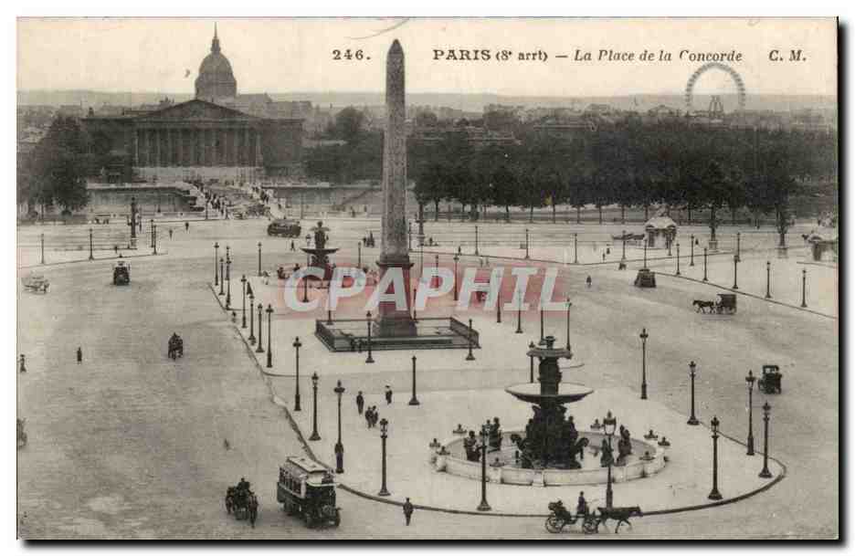 Paris CPA Place de la Concorde