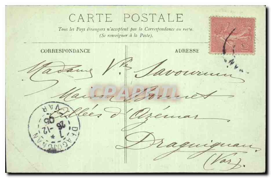 Paris CPA Le boulevard des italiens — Rückseite