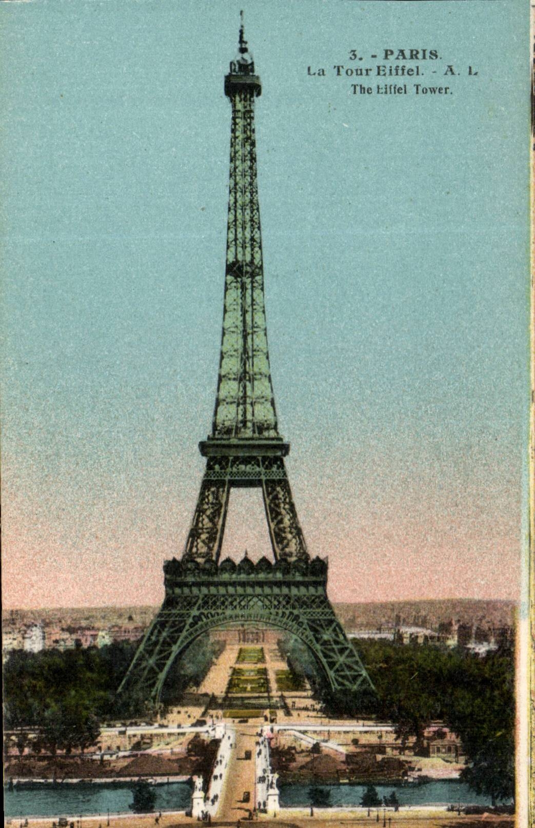 Paris CPA La Tour Eiffel