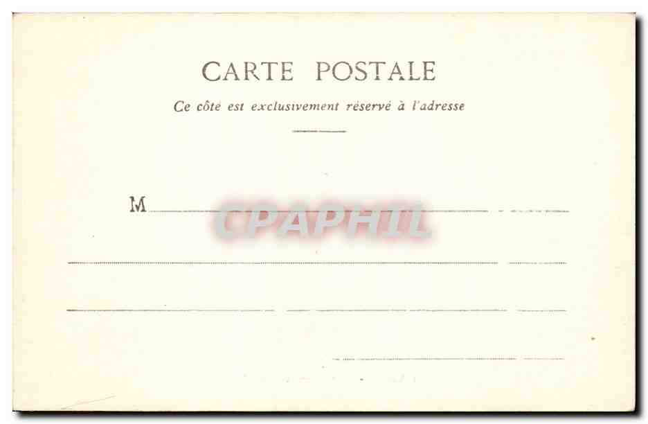 Paris CPA La chambre des deputes — Rückseite