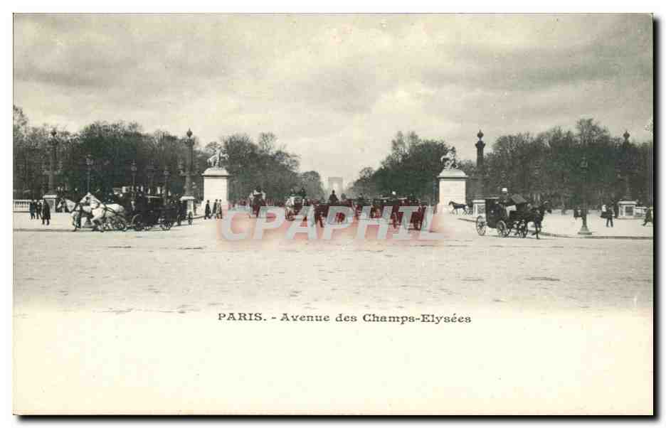 Paris CPA Avenue des Champs Elysees