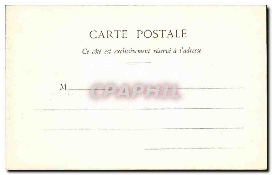 Paris CPA Avenue des Champs Elysees — Verso