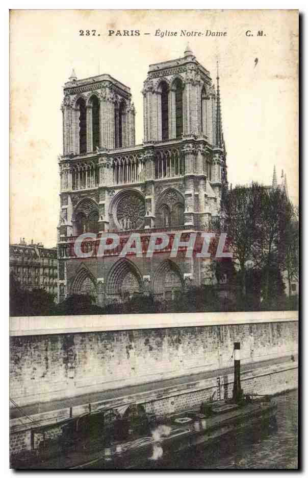 Paris CPA Eglise Notre Dame