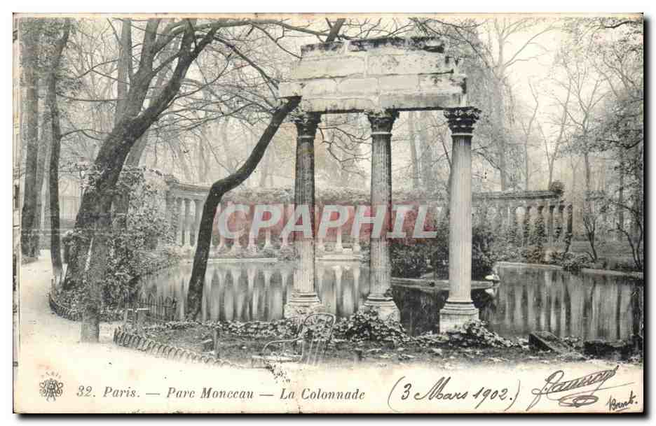 Paris CPA Parc Monceau La colonnade