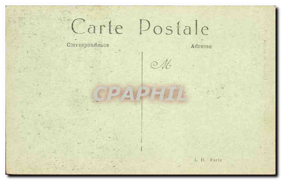 Paris CPA Place de la Bastille Colonne de Juillet — Verso