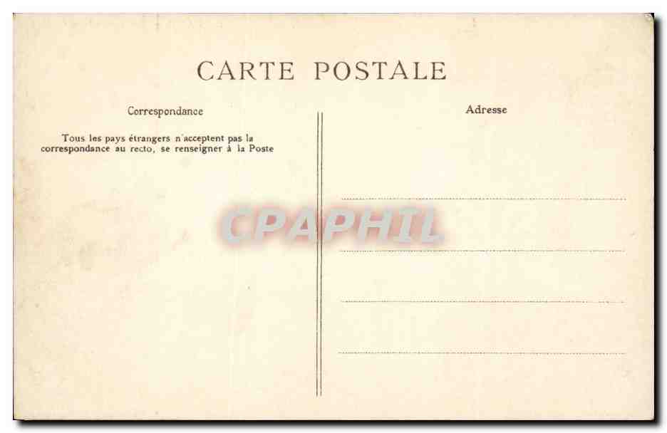Paris CPA Le Trocadero — Rückseite
