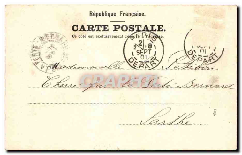 Paris CPA Eglise Notre Dame — Rückseite