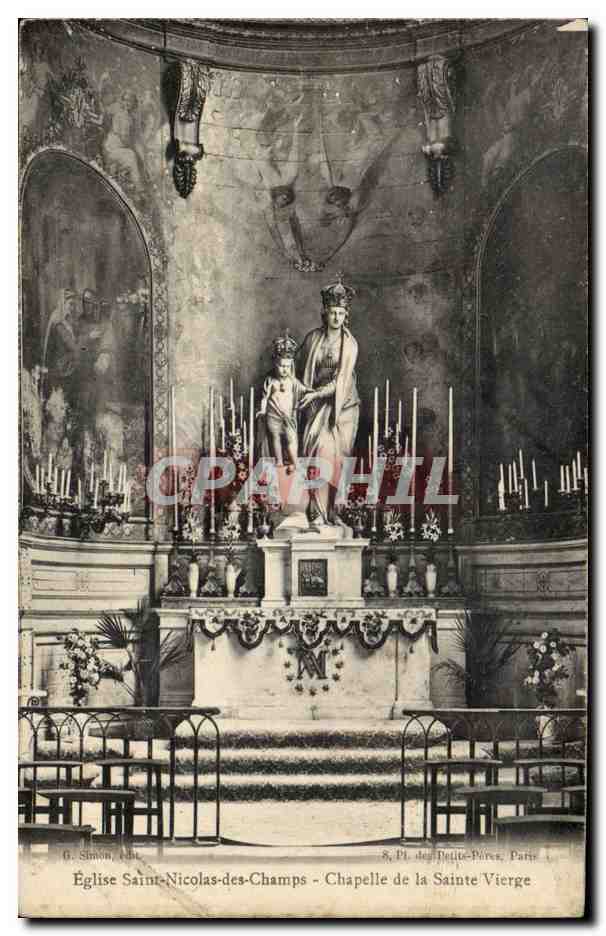 Paris CPA Eglise Saint Nicolas des Champs Chapelle de la Sainte Vierge