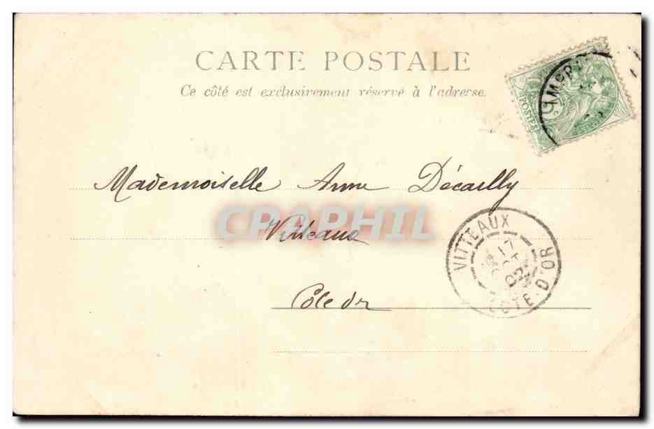 Paris CPA Le Trocadero — Rückseite