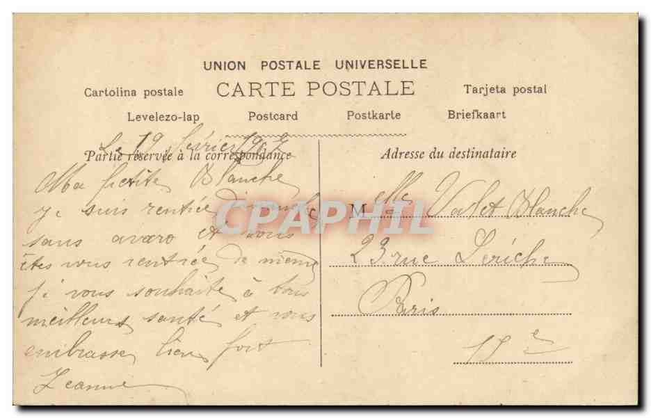 CPA Fantaisie Enfant — Verso