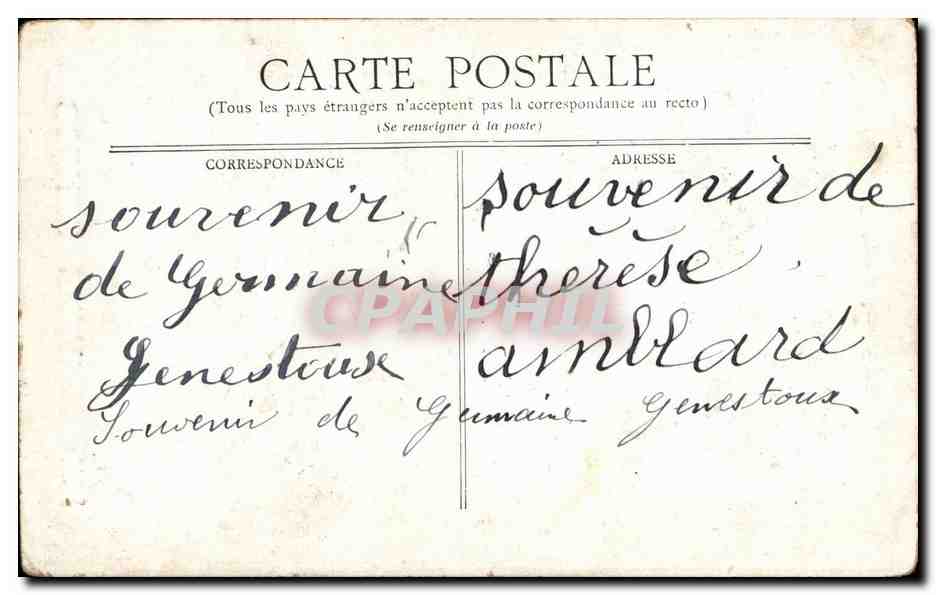 CPA Fantaisie Enfant Chateau de cartes Scenes enfantines — Rückseite