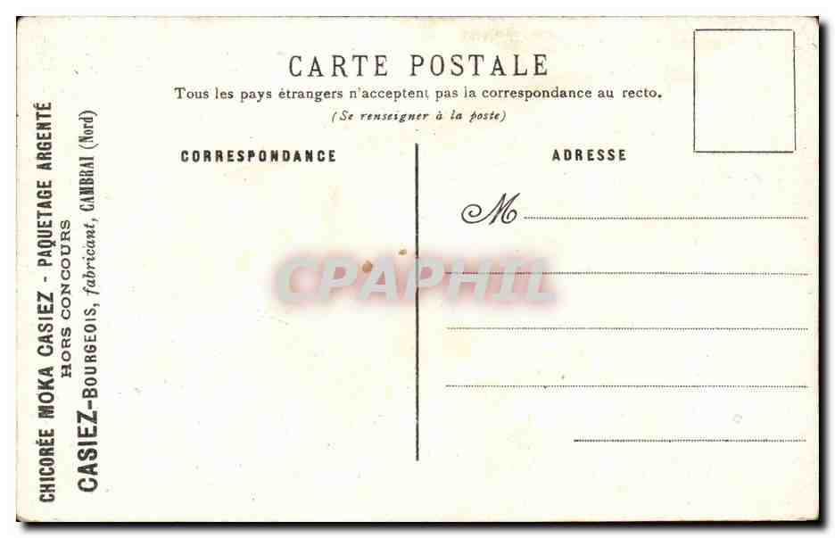 CPA Fantaisie Capucines et satyre (papillon butterfly) — Back