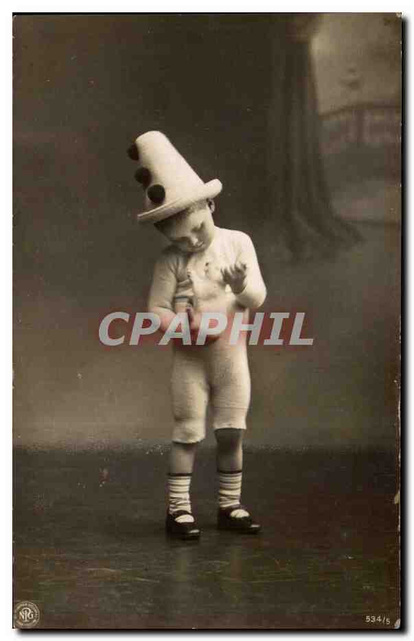 Enfant en costume de clown — CPAPHIL 534/5 — éditeur NPG