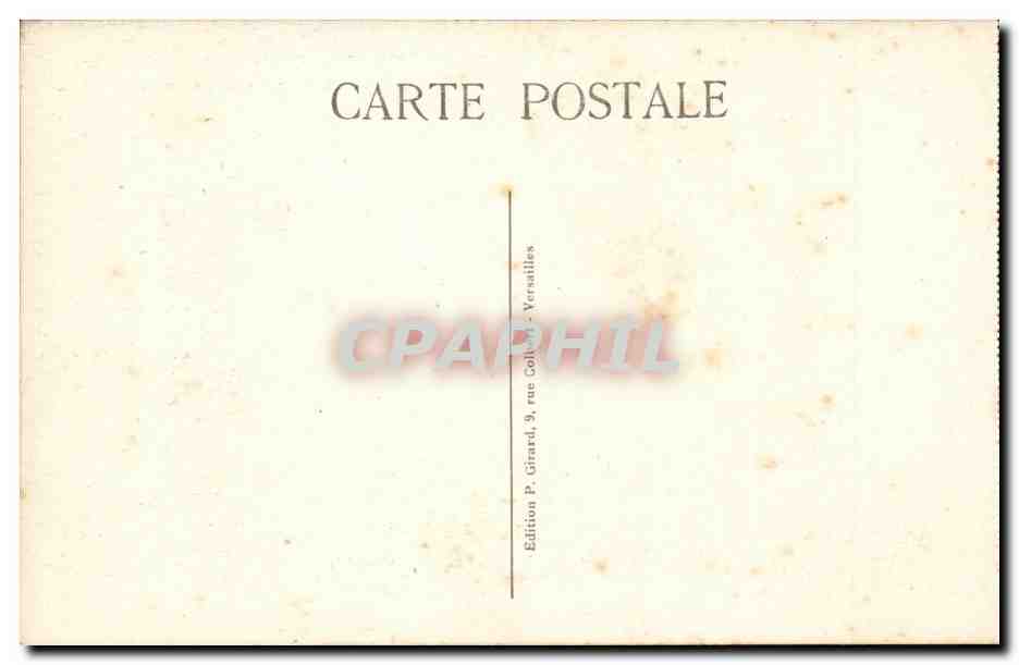 CPA Versailles Palais du Grand Trianon  — Verso