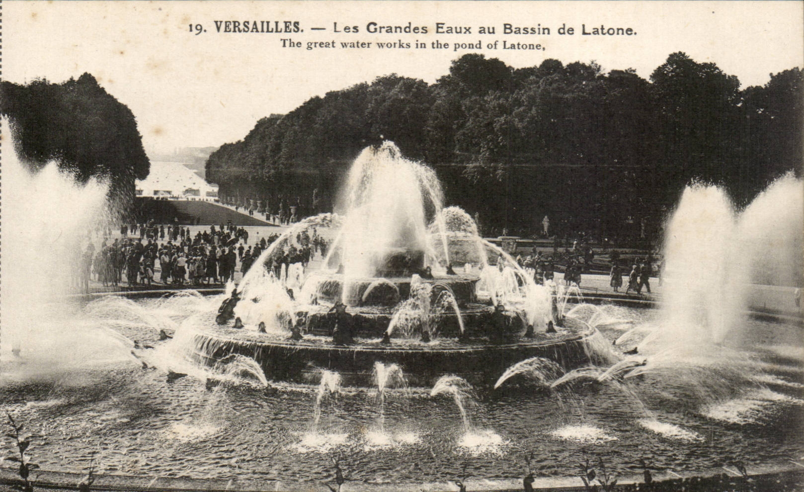 CPA Versailles Les grandes eaux du bassin de Latone