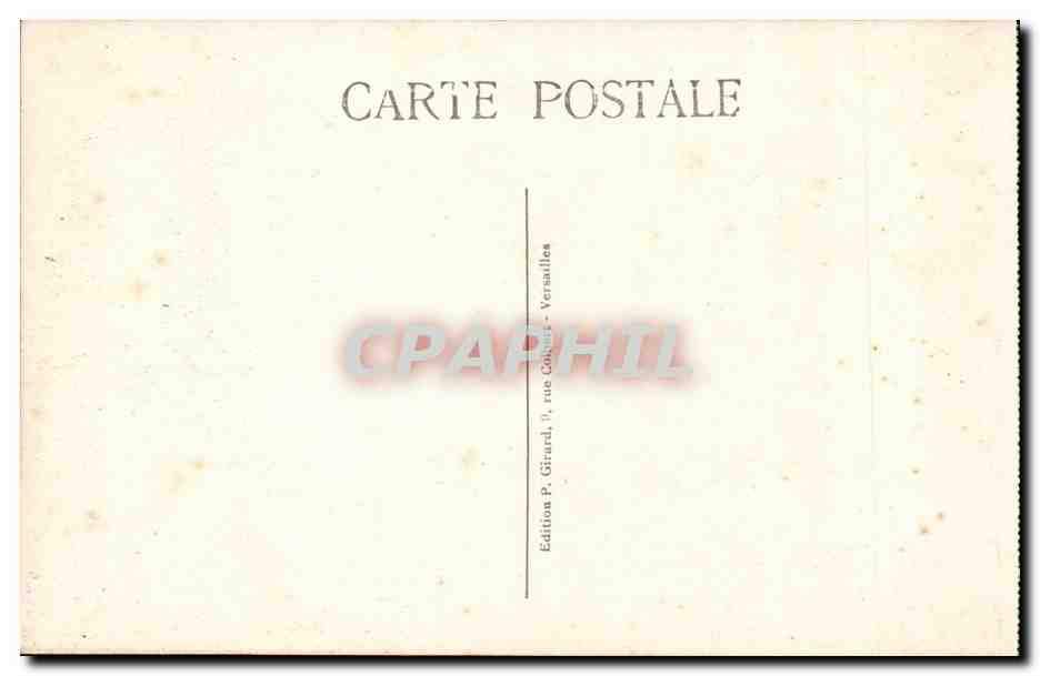 CPA Versailles Les grandes eaux du bassin de Latone — Verso
