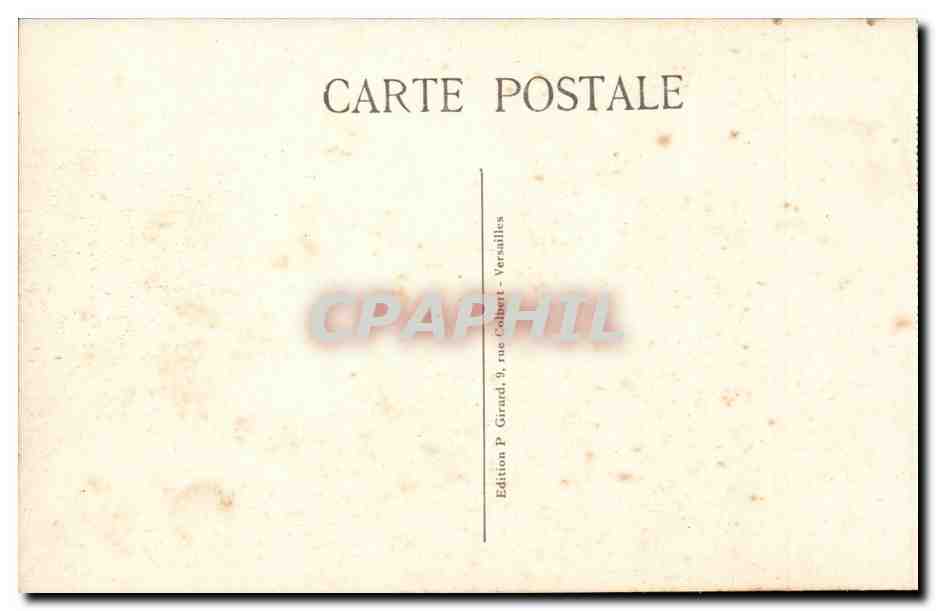 CPA Versailles Le parc L'orangerie et chateau — Verso