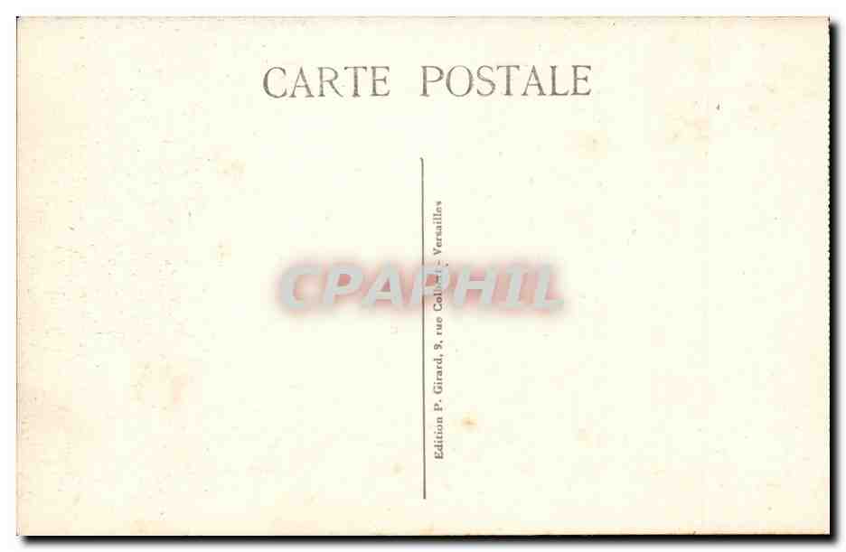 Versailles — Chambre à coucher de Louis XIV — Édition P. Girard — Verso