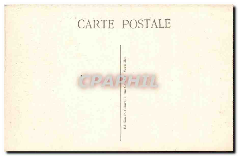 CPA Versailles Facade du palais  — Verso