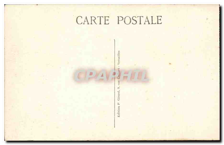 Versailles - Panorama du Château et des Jardins - Édition P. Girard, 9, rue Colbert, Versailles — Rückseite