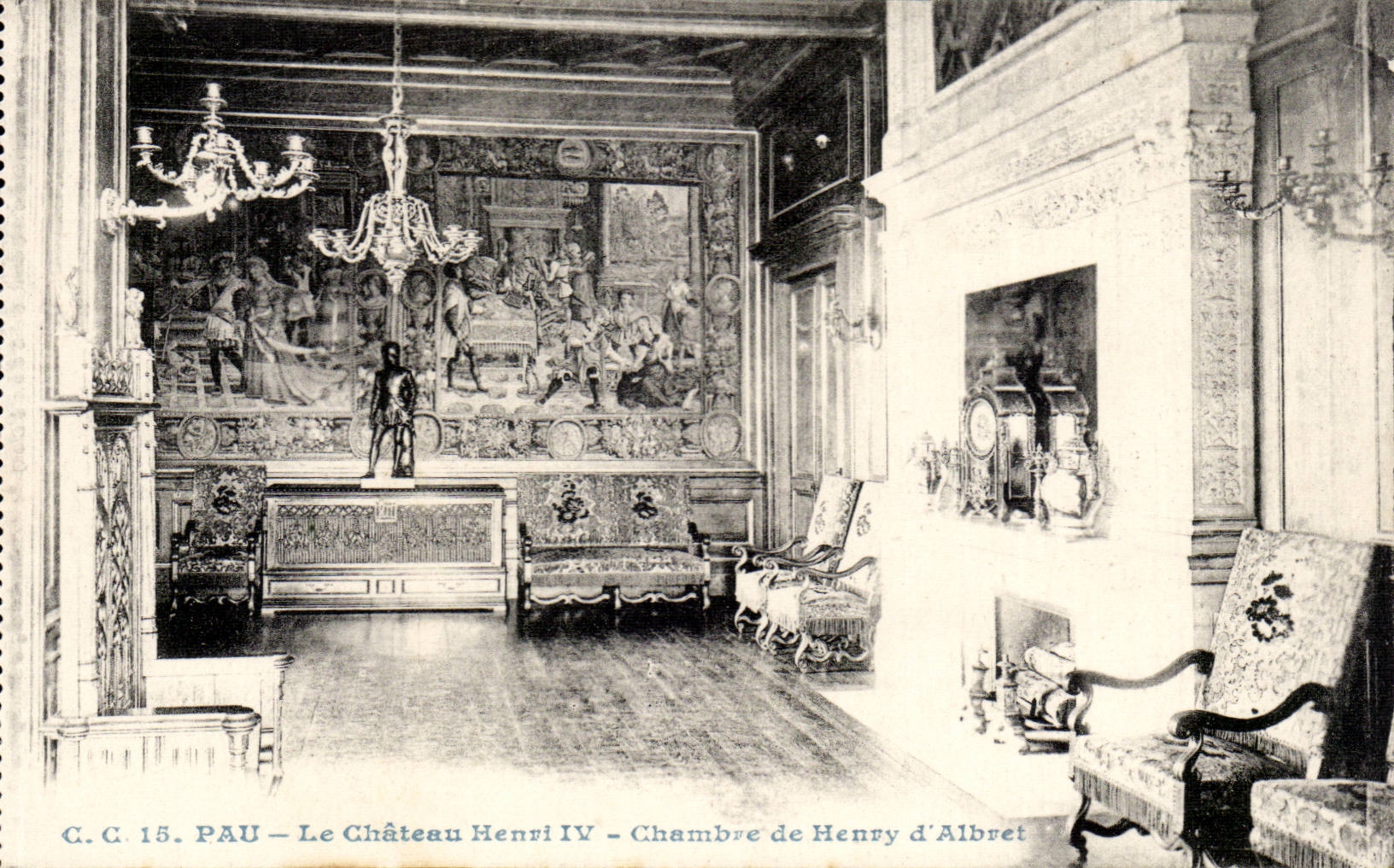 Pau — Le Château Henri IV — Chambre de Henry d'Albret — C.C. 15