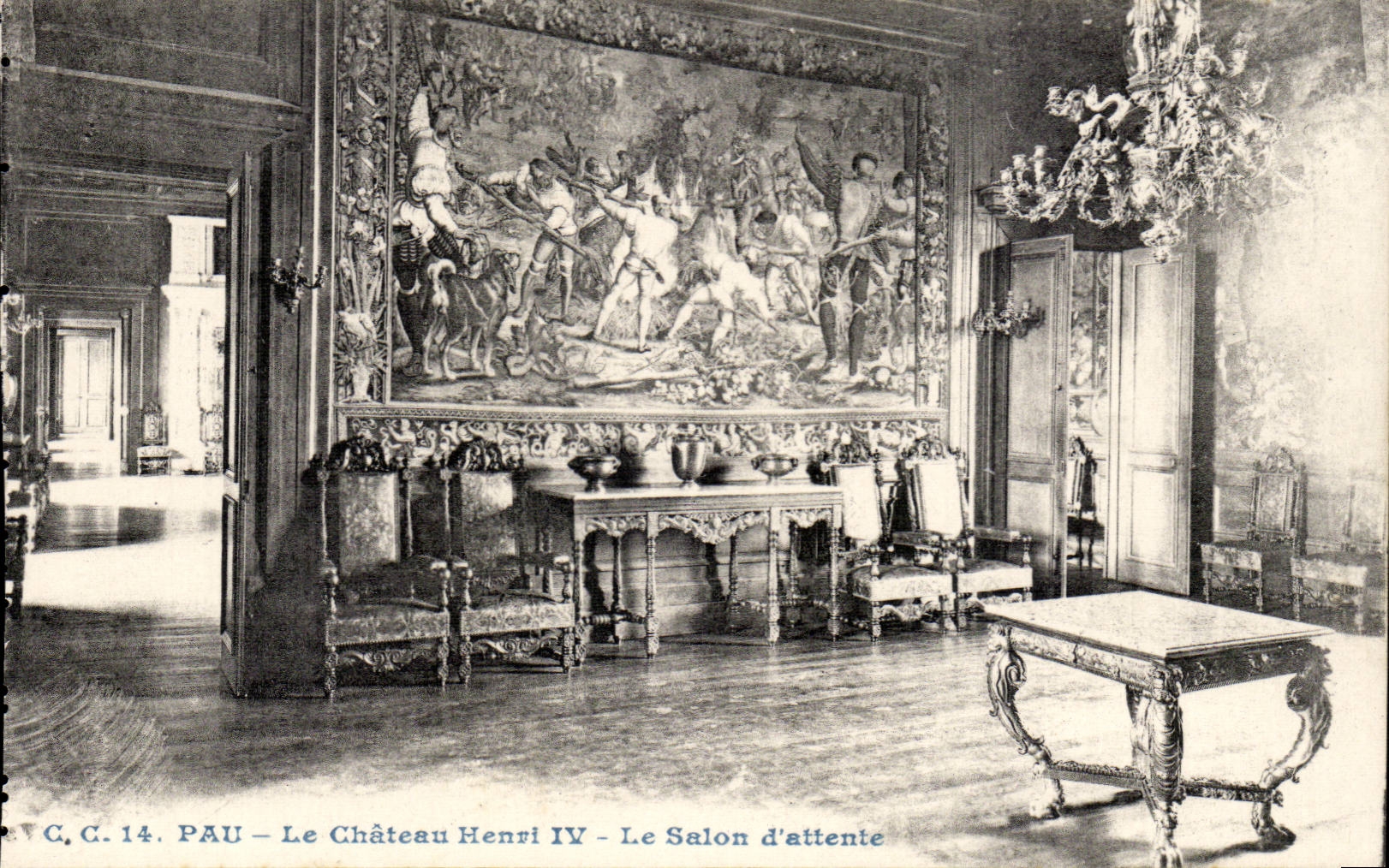 Pau - Le Château Henri IV - Le Salon d'attente — C.C. 14