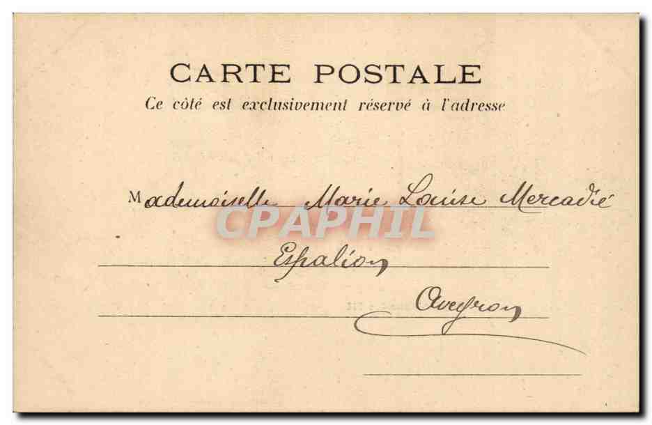 Paris CPA Pont Alexandre III — Verso