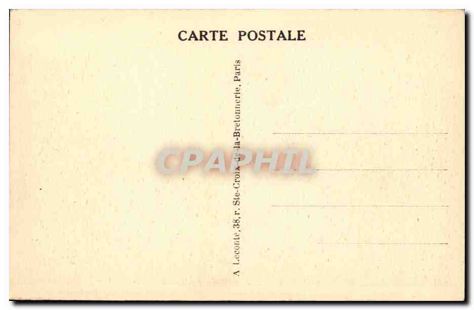 Paris CPA Vue le Louvre et le carrousel — Rückseite