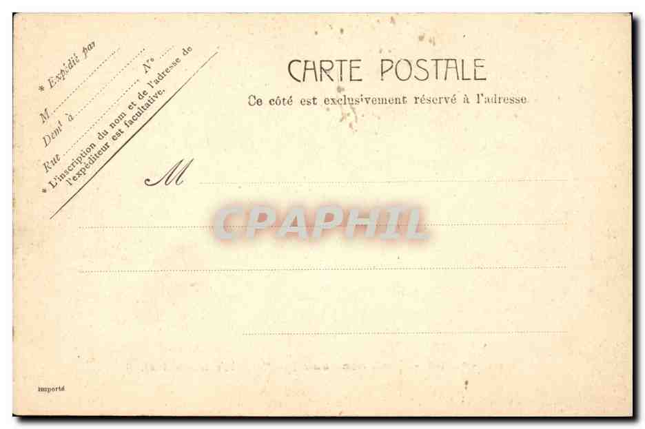 Paris CPA Monument aux morts (Pere Lachaise cimetiere) — Rückseite