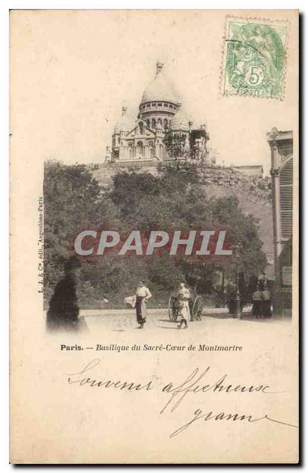Paris CPA Basilique du Sacre Coeur de Montmartre