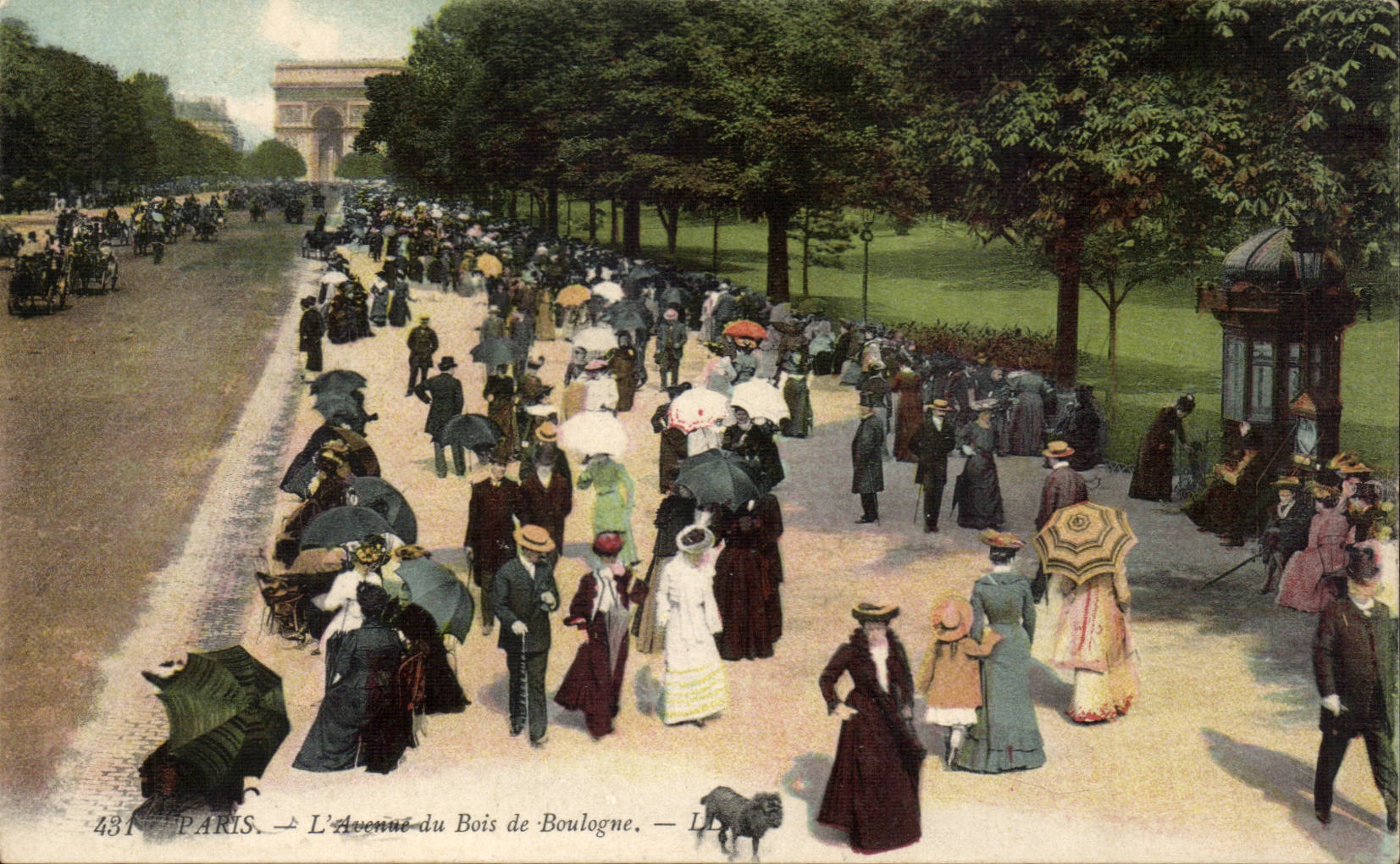 Paris CPA L'avenue du bois de Boulogne