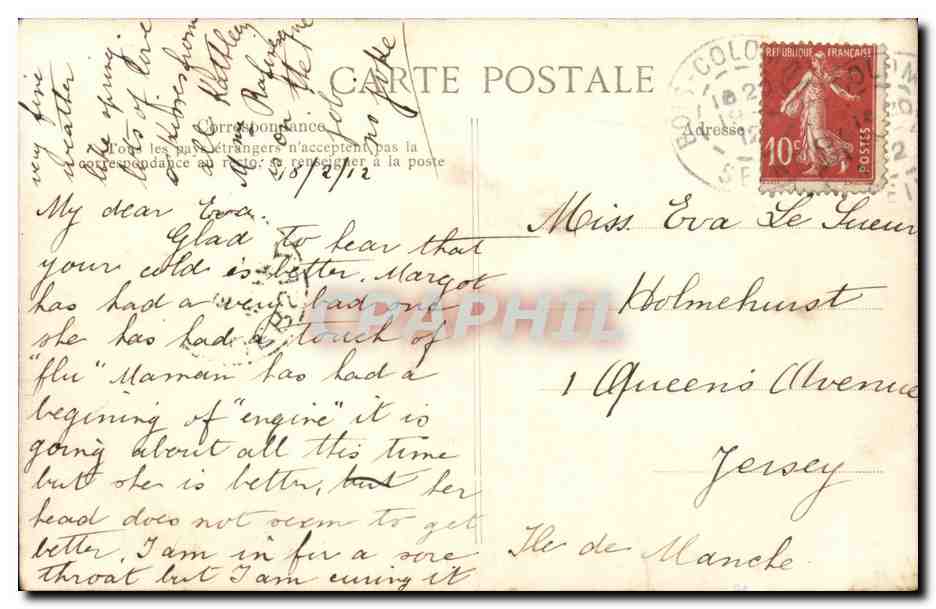 Paris CPA Boulevard et Porte Saint Denis — Rückseite