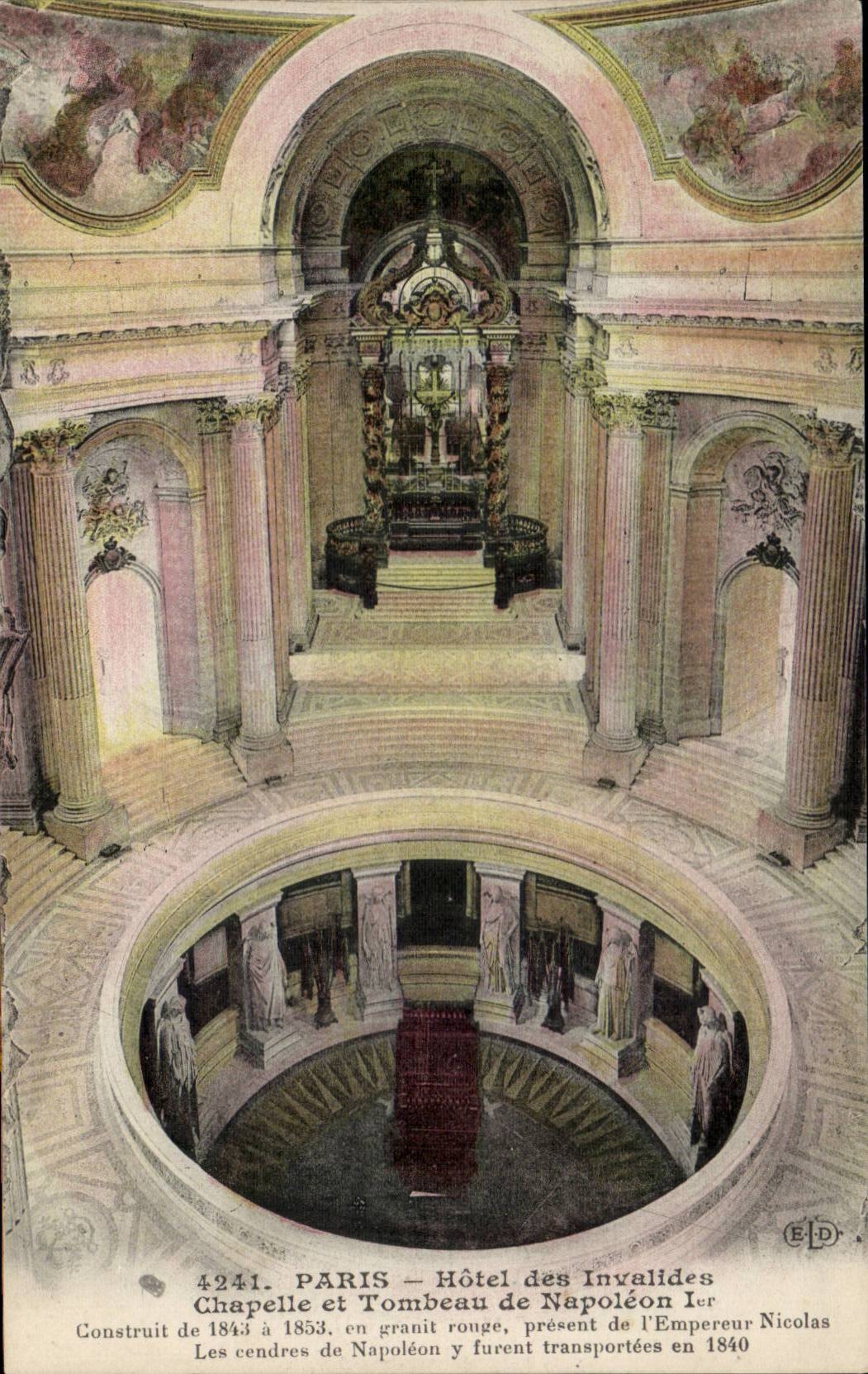 Paris CPA Hotel des Unvalides Chapelle et tombeau de Napoleon 1er