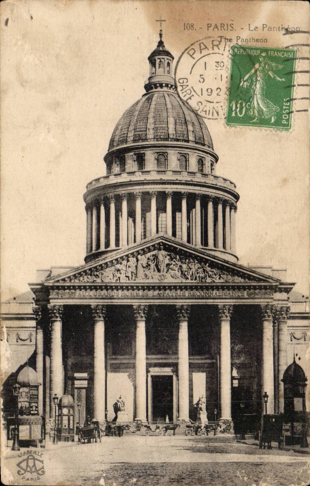 Paris CPA Le Pantheon