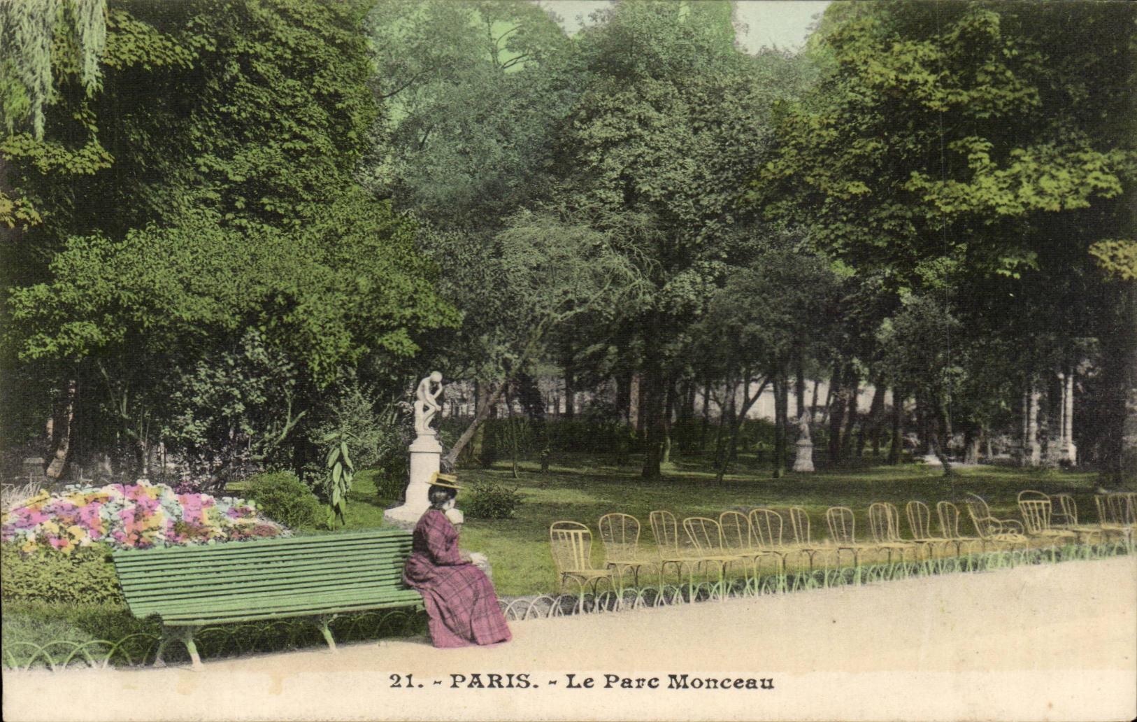 Paris CPA Le parc monceau