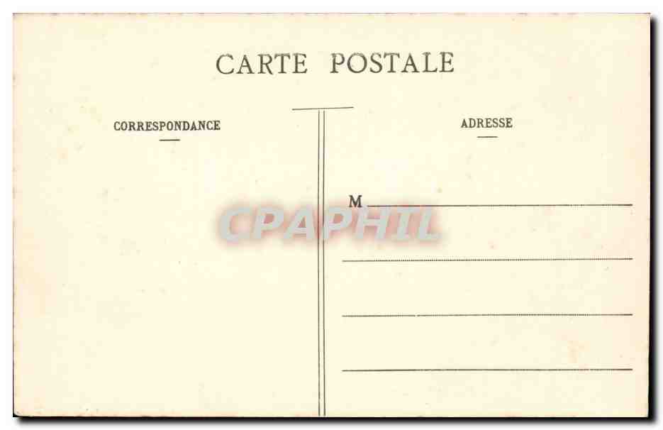 Paris CPA Le parc monceau — Rückseite