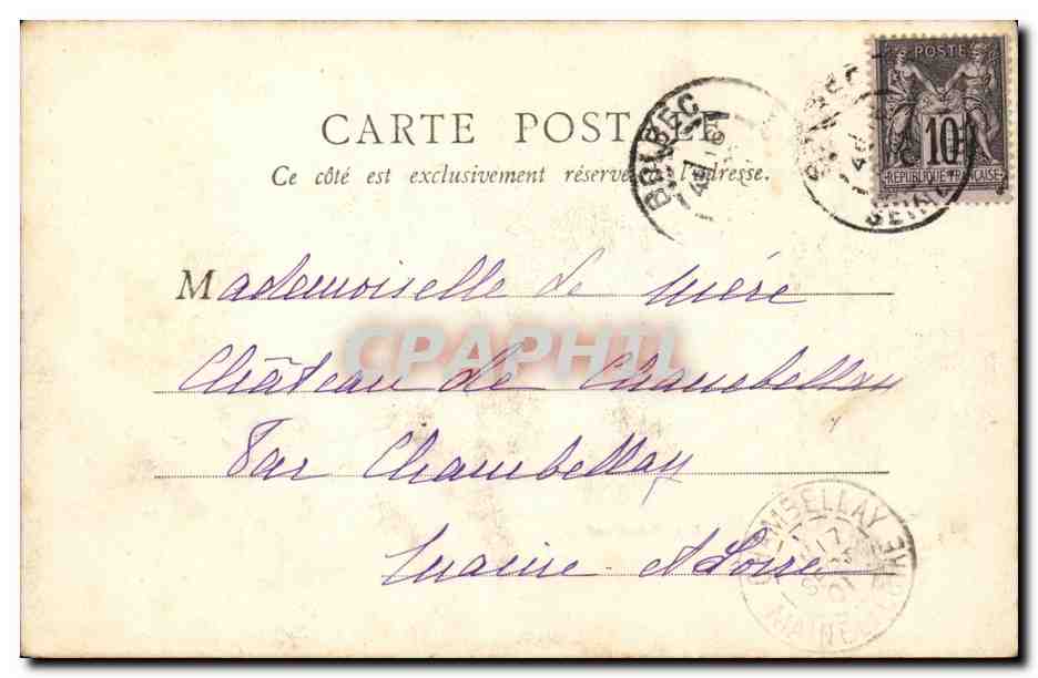 Paris CPA La Bourse — Rückseite