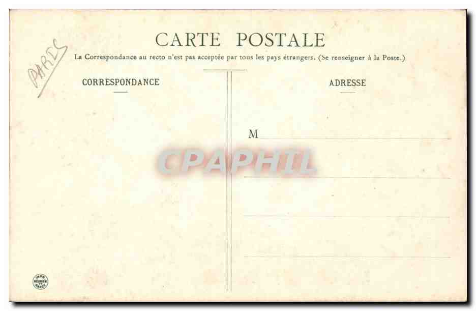 Paris CPA Saint Germain l'auxerrois Chapelle Saint landry — Verso