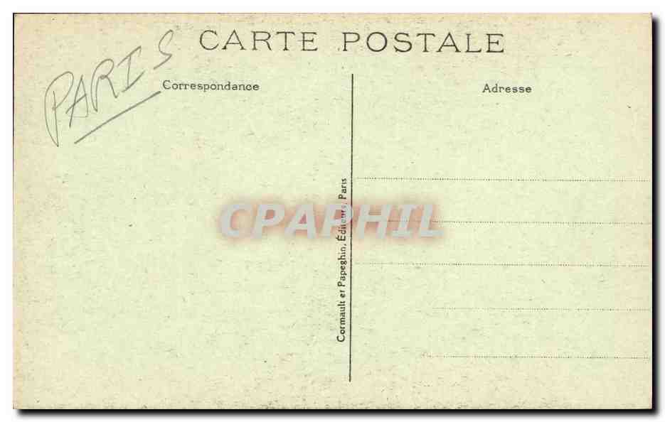 Paris CPA Le monument d'Alfred de Musset — Rückseite