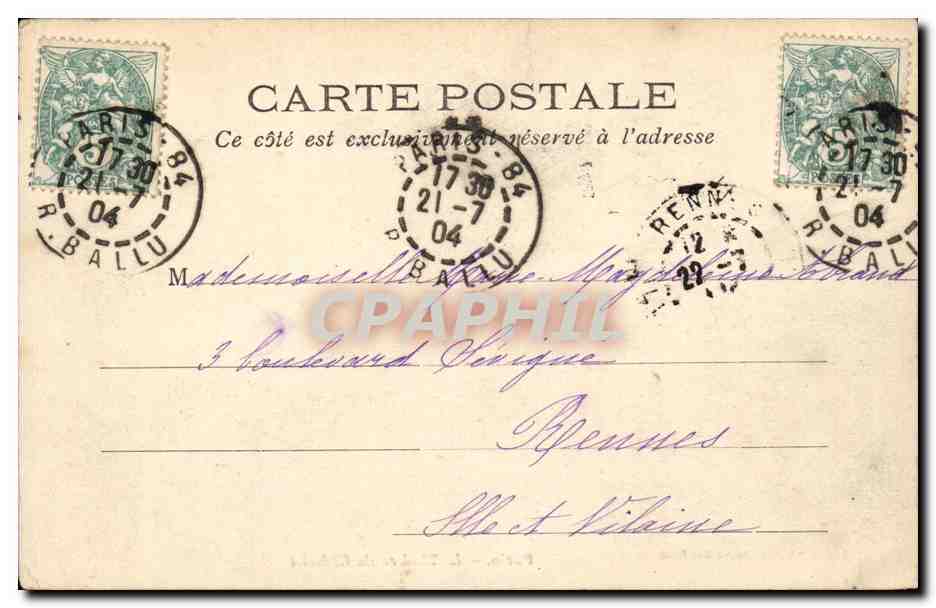 Paris CPA Theatre du Chatelet — Rückseite
