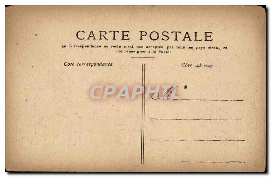Paris CPA L'opera — Rückseite