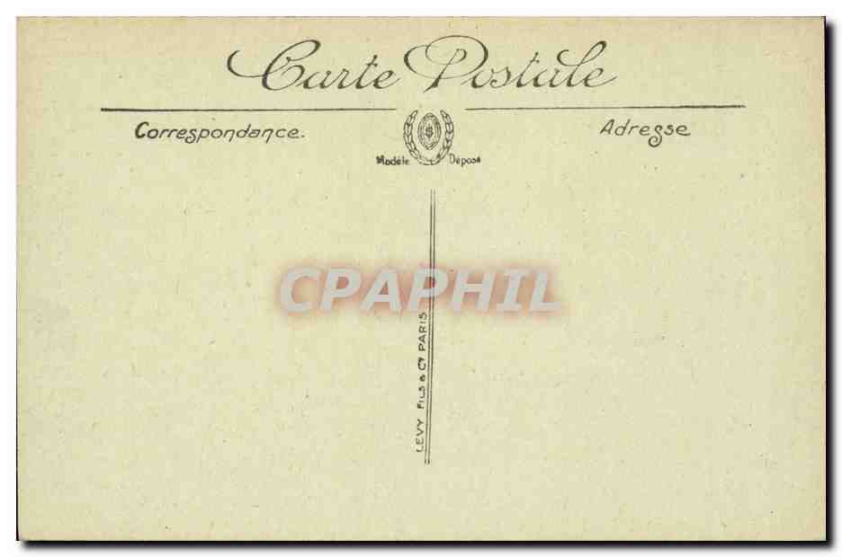 Paris CPA Le pavillon de Rohan et les jardins des Tuileries — Verso