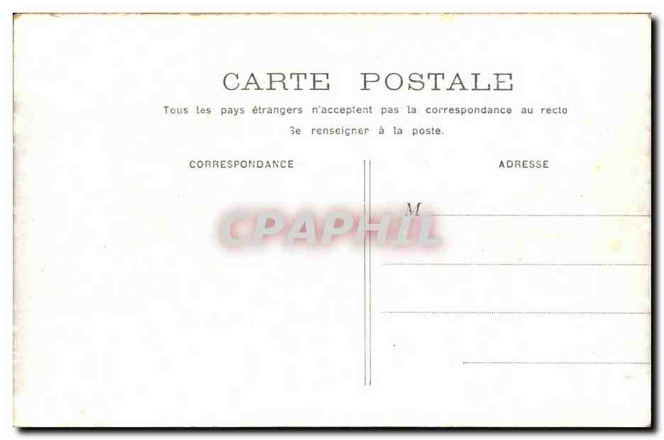 Paris CPA Palais Royal — Rückseite