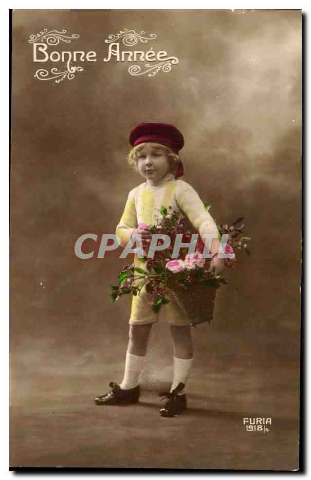 CPA Fantaisie Enfant Bonne annee