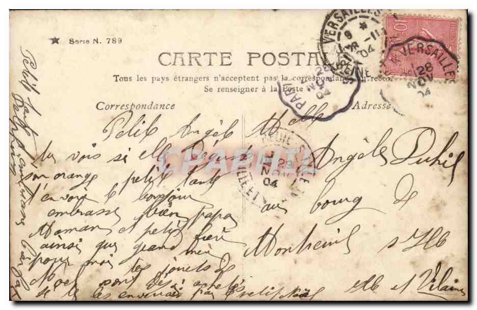 CPA Fantaisie Enfant  — Verso