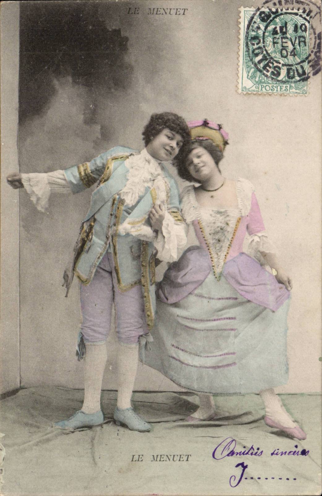CPA Fantaisie Enfants Le menuet