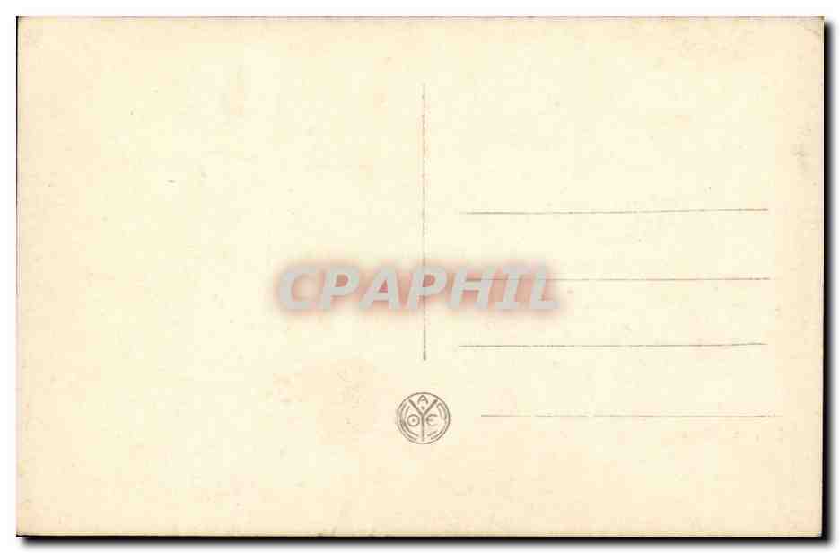 Jeune femme en robe bleue — avec branches de fleurs — édit. A. Noyer n° 2420 — Verso