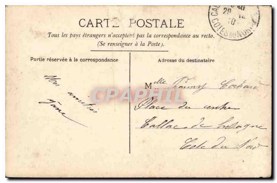 CPA Fantaisie Femme et enfants au bord de la plage — Rückseite