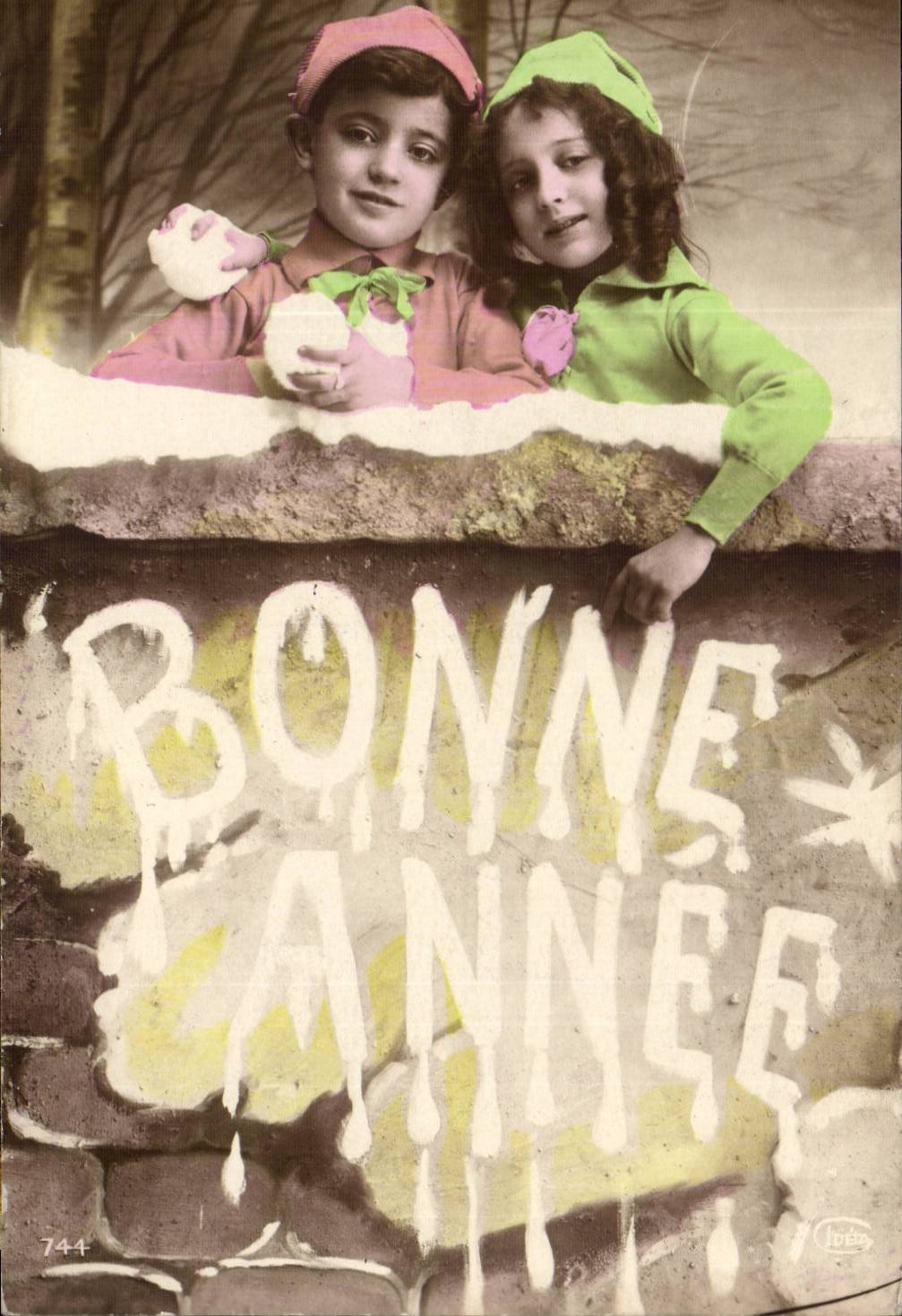 CPA Fantaisie Enfants Bonne annee