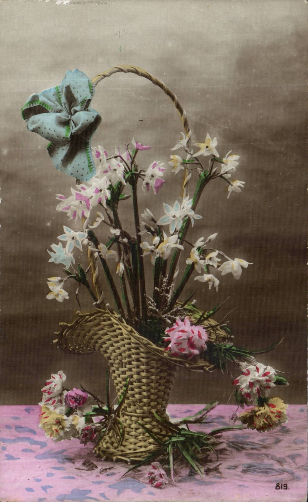 CPA Fantaisie Fleurs